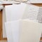 30 sheets A5 Large Textured Scrapbook Paper&Mesh Fabric set - Handmade Craft Mulberry Special Paper Mix for Scrapbooking Junk Journaling Supplies Card DIY Materials Collage, 5.8x8.2 Inches